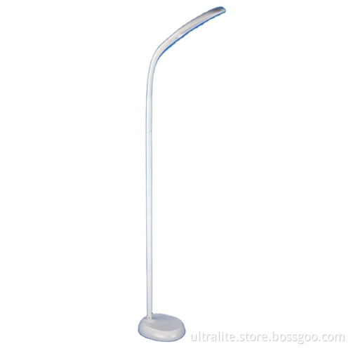 Touch Dimmable Led Floor Standing Light Lamps Flexible Neck For Living Room